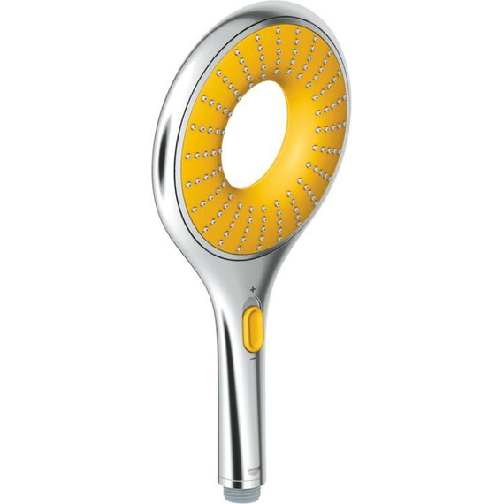 Ручной душ Grohe Rainshower Icon 27446000, хром/желтый фото 