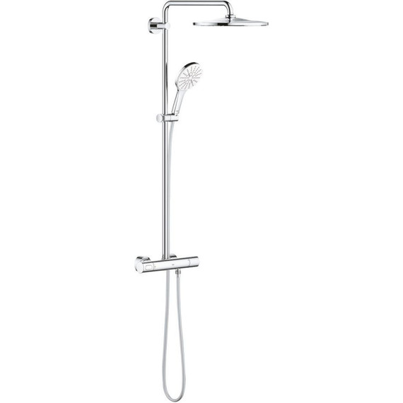 Душевая стойка с термостатом Grohe Rainshower SmartActive 310 Mono 26648LS0, хром/белая луна фото 