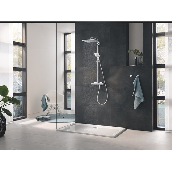 Душевая система для душа с термостатом Grohe Rainshower SmartActive 310 Mono Cube 26649000 фото 2