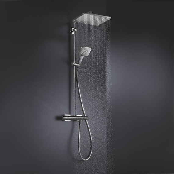 Душевая система для душа с термостатом Grohe Rainshower SmartActive 310 Mono Cube 26649000 фото 3