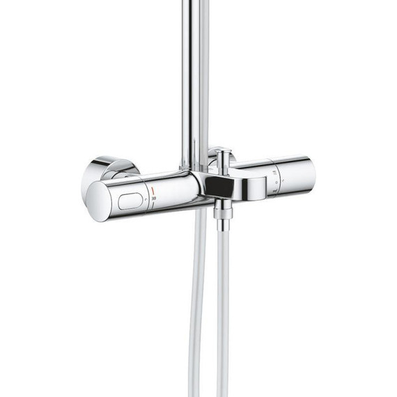 Душевая стойка для ванны с термостатом Grohe Rainshower SmartActive 310 Mono 26657000 - 8 Душевая стойка для ванны с термостатом Grohe Rainshower SmartActive 310 Mono 26657000 фото 8
