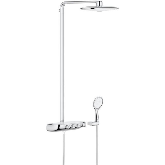 Душевая стойка с термостатом Grohe Rainshower SmartControl 360 DUO 26250LS0, хром/белая луна фото 