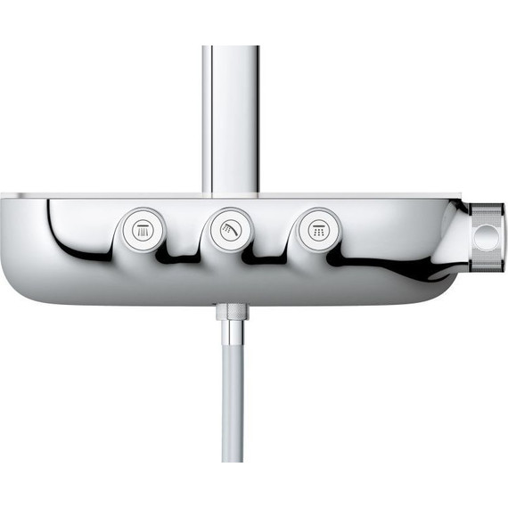 Душевая стойка с термостатом Grohe Rainshower SmartControl 360 DUO 26250LS0, хром/белая луна фото 7