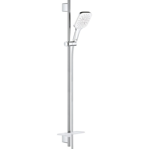 Душевой гарнитур Grohe Rainshower Smartactive Cube 130 900 мм 26587LS0, хром/белая луна фото 