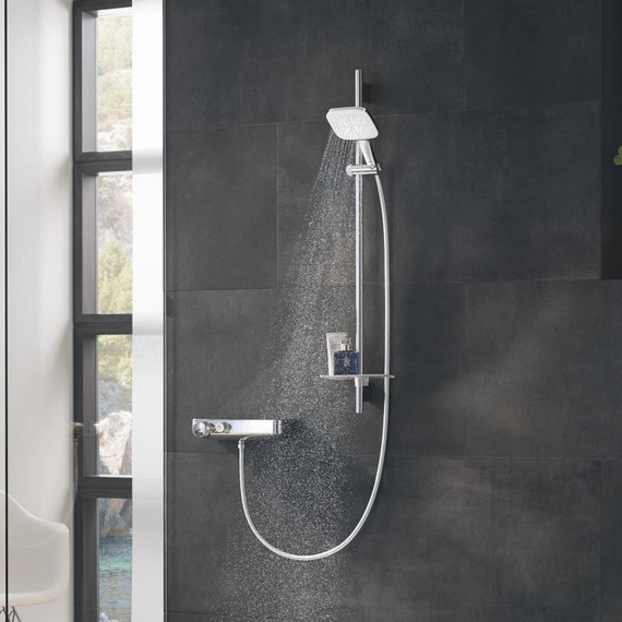Душевой гарнитур Grohe Rainshower Smartactive Cube 130 900 мм 26587LS0, хром/белая луна фото 8