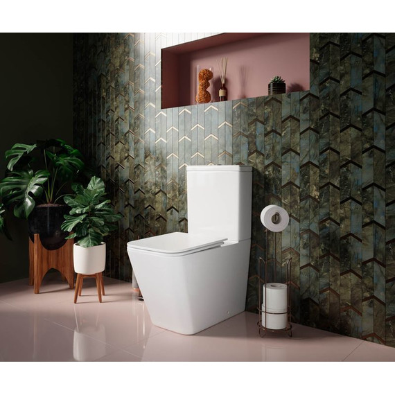 Унитаз-компакт безободковый ceramicanova Cubic CN1803 с тонкой крышкой микролифт - 7 Унитаз-компакт безободковый ceramicanova Cubic CN1803 с тонкой крышкой микролифт фото 7