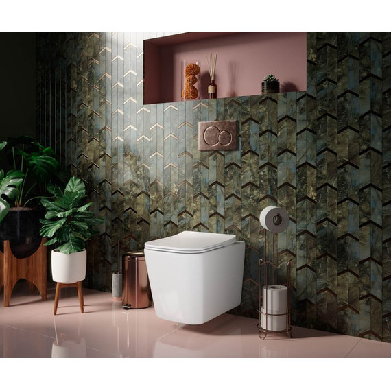 Унитаз подвесной безободковый ceramicanova Cubic Rimless CN1806 с тонкой крышкой микролифт - 7 Унитаз подвесной безободковый ceramicanova Cubic Rimless CN1806 с тонкой крышкой микролифт фото 7