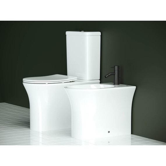 Унитаз-компакт безободковый ceramicanova Star CN1904 с тонкой крышкой микролифт фото 12