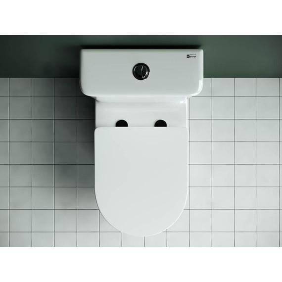 Унитаз-компакт безободковый ceramicanova Star CN1904 с тонкой крышкой микролифт фото 3