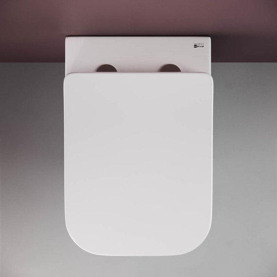 Унитаз подвесной безободковый ceramicanova Metric Rimless CN3007 с тонкой крышкой микролифт, Цвет производителя: белый - 6 Унитаз подвесной безободковый ceramicanova Metric Rimless CN3007 с тонкой крышкой микролифт, Цвет производителя: белый фото 6