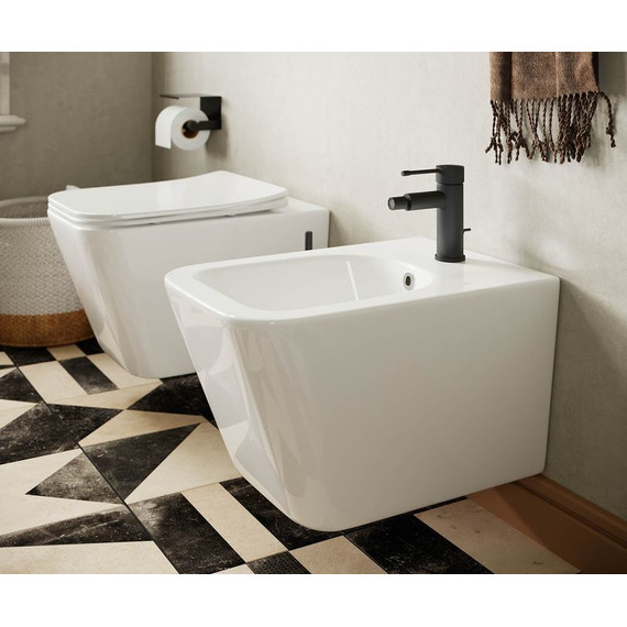 Унитаз подвесной безободковый ceramicanova Metric Rimless CN3007 с тонкой крышкой микролифт, Цвет производителя: белый - 9 Унитаз подвесной безободковый ceramicanova Metric Rimless CN3007 с тонкой крышкой микролифт, Цвет производителя: белый фото 9