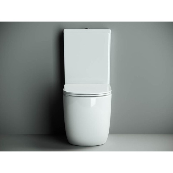 Унитаз-компакт безободковый ceramicanova Metropol CN4001 с тонкой крышкой микролифт - 3 Унитаз-компакт безободковый ceramicanova Metropol CN4001 с тонкой крышкой микролифт фото 3