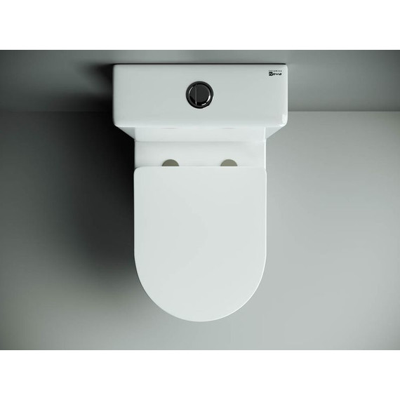 Унитаз-компакт безободковый ceramicanova Metropol CN4001 с тонкой крышкой микролифт - 4 Унитаз-компакт безободковый ceramicanova Metropol CN4001 с тонкой крышкой микролифт фото 4