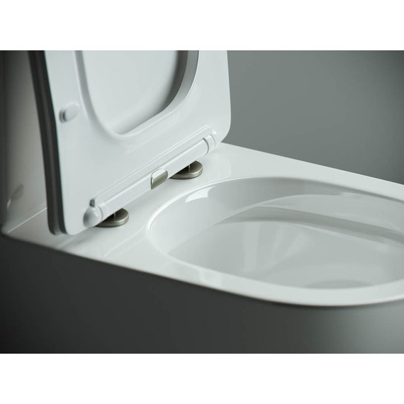 Унитаз-компакт безободковый ceramicanova Metropol CN4001 с тонкой крышкой микролифт - 9 Унитаз-компакт безободковый ceramicanova Metropol CN4001 с тонкой крышкой микролифт фото 9