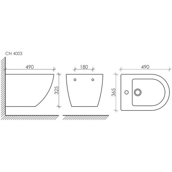 Биде подвесное ceramicanova Metropol CN4003 фото 13