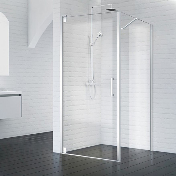 Душевое ограждение BelBagno 100х100 см MARMI-A-1-100-C-Cr (стекло 8 мм) хром/прозрачное фото 