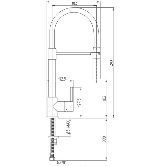 Смеситель для кухни Paini Cox 78CR557YOSPEKM, хром фото 5