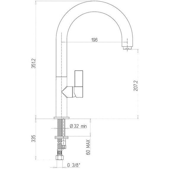 Смеситель для кухни Paini Cox 78CR572PSALMKM, хром фото 4