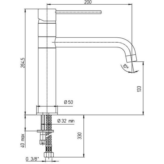Смеситель для кухни Paini Cox 78CR579KM, хром фото 4