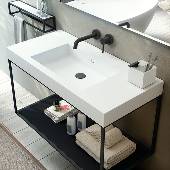 Смеситель для раковины настенный Paini Cox 78PZ208, чёрный матовый фото 3