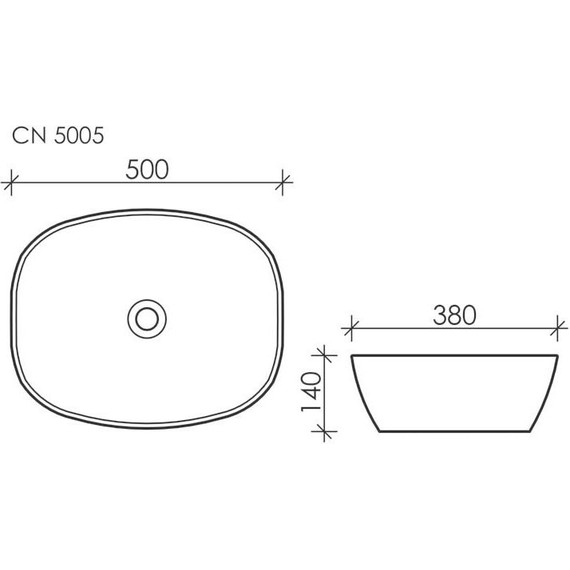 Раковина-чаша ceramicanova Element 50 см CN5005 - 6 Раковина-чаша ceramicanova Element 50 см CN5005 фото 6
