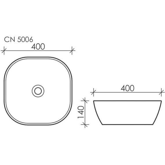 Раковина-чаша ceramicanova Element 40 см CN5006 - 6 Раковина-чаша ceramicanova Element 40 см CN5006 фото 6