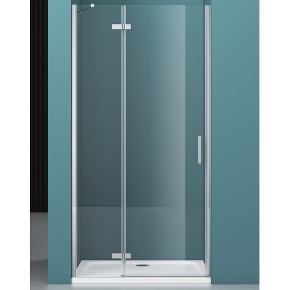 Душевая дверь BelBagno 120 см KRAFT-B-12-60/60-C-Cr-L, хром/прозрачное фото 