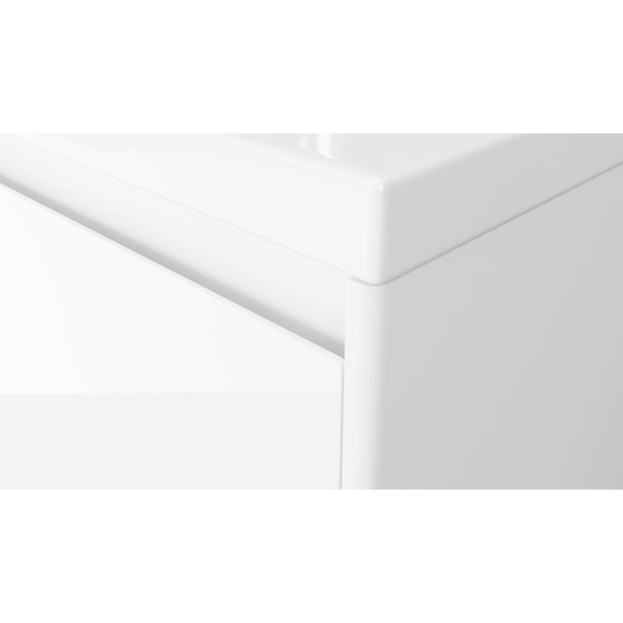 Тумба подвесная с раковиной Velvex Klaufs 60 см tpKLA.60.1Y-616.216, белый глянец - 8 Тумба подвесная с раковиной Velvex Klaufs 60 см tpKLA.60.1Y-616.216, белый глянец фото 8