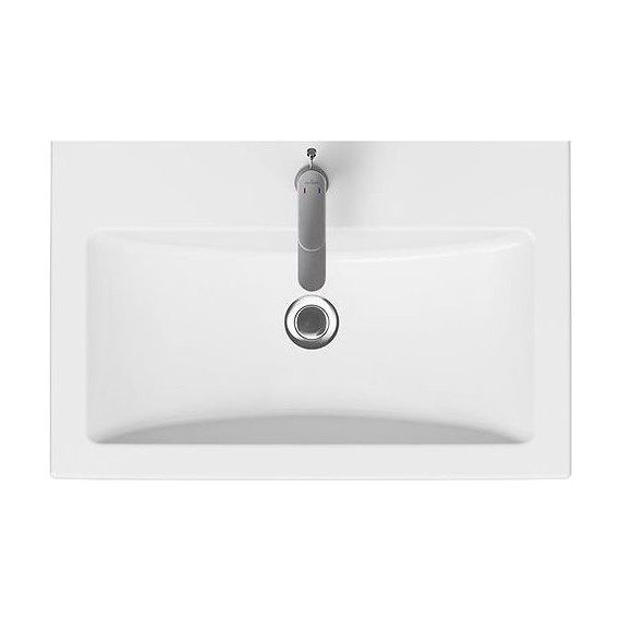 Тумба подвесная с раковиной Velvex Klaufs 70 см tpKLA.70.2Y-616.216, белый глянец фото 3