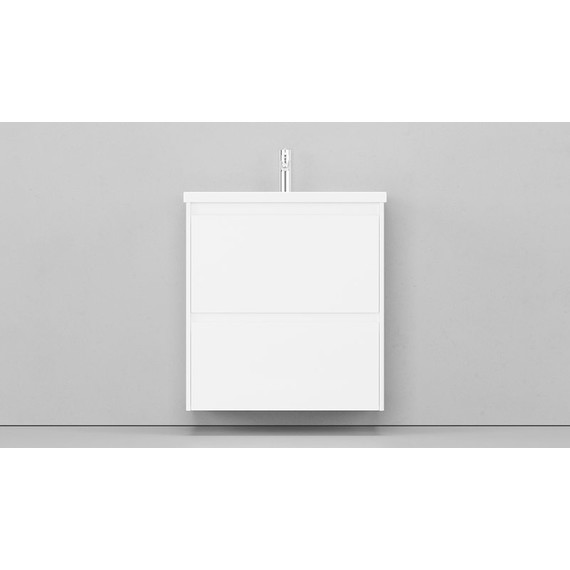 Тумба подвесная с раковиной Velvex Klaufs 70 см tpKLA.70.2Y-616.216, белый глянец фото 8