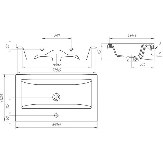 Тумба подвесная с раковиной Velvex Klaufs 80 см tpKLA.80.2Y-616.216, белый глянец - 11 Тумба подвесная с раковиной Velvex Klaufs 80 см tpKLA.80.2Y-616.216, белый глянец фото 11