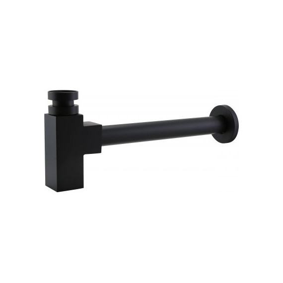 Сифон для умывальника BelBagno BB-SMQ2-NERO, черный фото 
