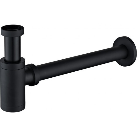 Сифон для умывальника BelBagno BB-SMT2-NERO, черный фото 