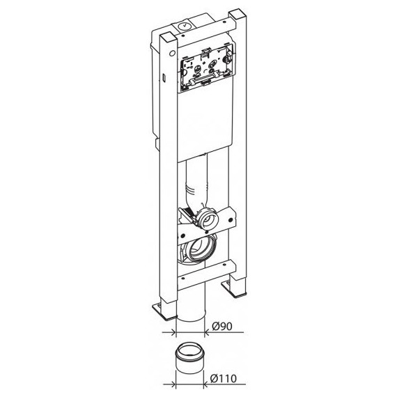 Инсталляция для унитаза BelBagno BB003-30 - 3 Инсталляция для унитаза BelBagno BB003-30 фото 3