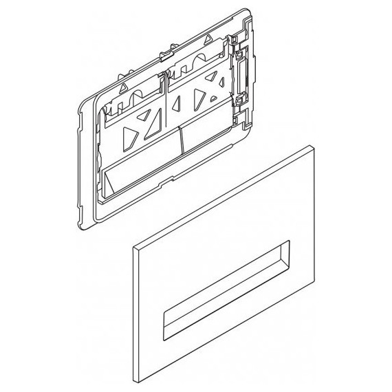 Кнопка смыва BelBagno Marmi BB010-MR-CHROME, хром глянцевый - 3 Кнопка смыва BelBagno Marmi BB010-MR-CHROME, хром глянцевый фото 3
