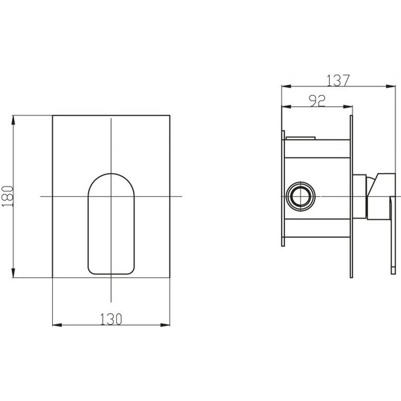 Смеситель для душа BelBagno Nova NOV-DASM-IN, сатин, Цвет производителя: сатин фото 2