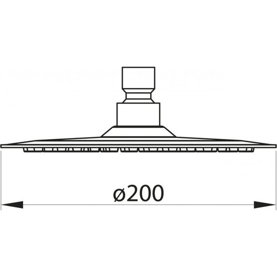 Верхний душ BelBagno Nova 20 см BB-SLDC1-IN, сатин фото 2