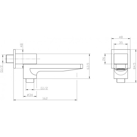 Излив для ванны BelBagno Romano ROM-BCA-CRM - 2 Излив для ванны BelBagno Romano ROM-BCA-CRM фото 2