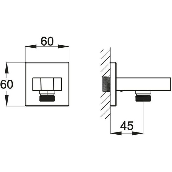 Шланговое подсоединение с держателем BelBagno Arlie ARL-PHD-CRM - 2 Шланговое подсоединение с держателем BelBagno Arlie ARL-PHD-CRM фото 2