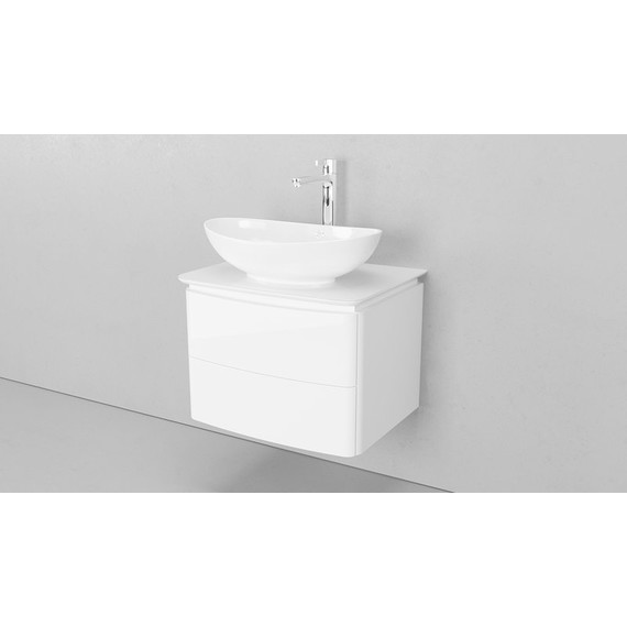 Тумба подвесная с раковиной Velvex Luna 60 см tpLUN.60-21.43, белый - 4 Тумба подвесная с раковиной Velvex Luna 60 см tpLUN.60-21.43, белый фото 4