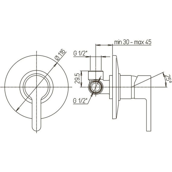 Смеситель для душа Paini Arena 92CR6902SFTLMKM, хром фото 4