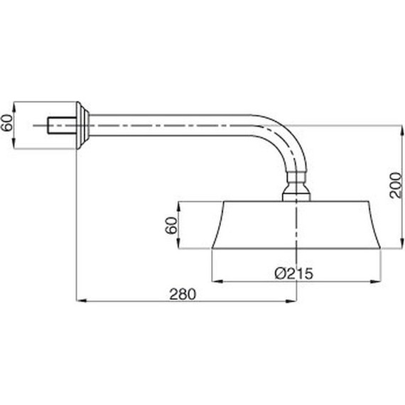 Верхний душ Cezares Articoli Vari CZR-TDD2-03/24 215х215 мм, золото фото 2