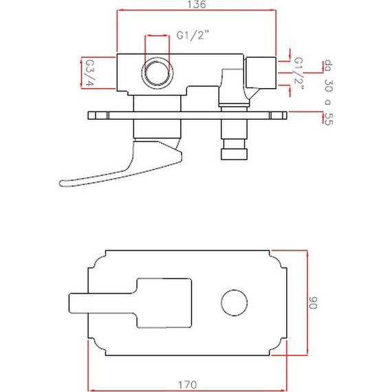 Смеситель для ванны Cezares LEGEND-VDIM-01, Цвет производителя: хром фото 2