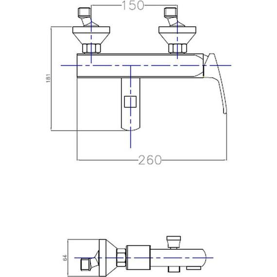 Смеситель для ванны Cezares LEGEND-VM-03/24, золото, Цвет производителя: золото фото 2
