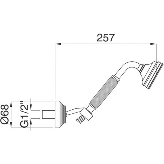 Душевой гарнитур Cezares OLIMP-KD-02, бронза фото 2