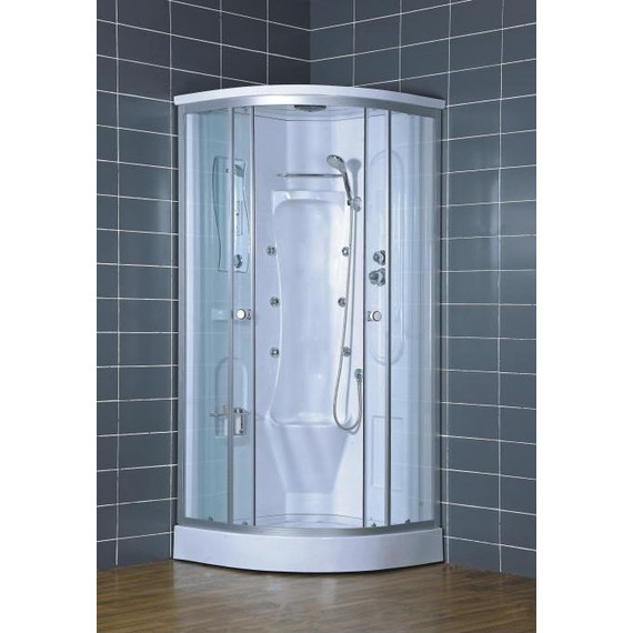 Гидробокс LORANTO CS-005 80х80 см, хром/матовое фото 2