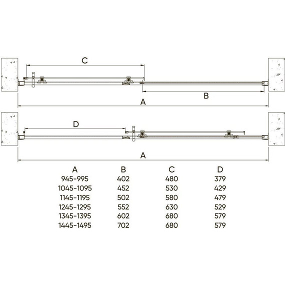 Душевая дверь Veconi Vianno 100 см VN72B-100-01-C4, чёрный/прозрачное - 2 Душевая дверь Veconi Vianno 100 см VN72B-100-01-C4, чёрный/прозрачное фото 2