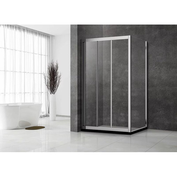 Душевое ограждение Veconi Rovigo 100х90 см RV031-10090-01-C5, хром/прозрачное фото 3