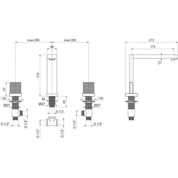 Смеситель для раковины Cezares PRIZMA-BLS2-01-W0 фото 3