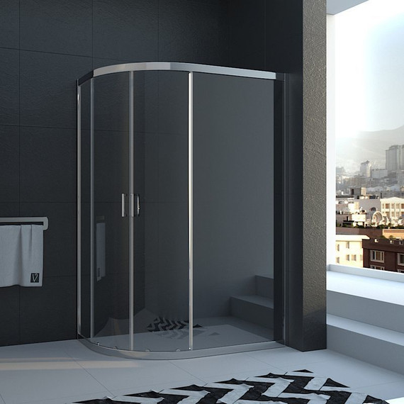 Душевое ограждение Veconi Rovigo 100х90 см RV03-10090A-01-19C1, хром/прозрачное фото 3